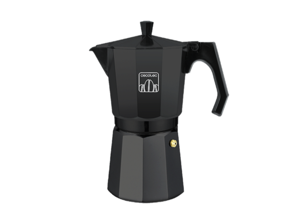 Cafetera tradicional - Cecotec Mimoka 1200 Black, para 12 tazas, 600 ml, Negro