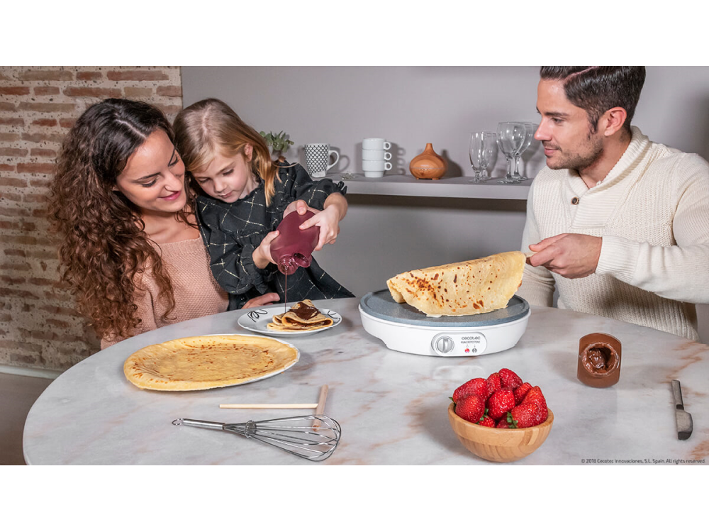 Cecotec 8019 Crepe Maker Fun Crepestone XL INOX 1350 W