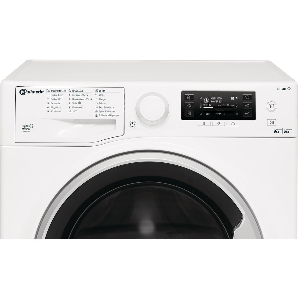 BAUKNECHT WATK Pure 96L4 DE N Waschtrockner (9 kg / 6 kg, 1351 U/Min.)