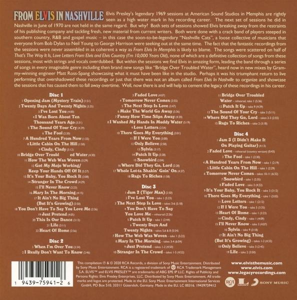 Elvis Presley - From Elvis In Nashville  - (CD)