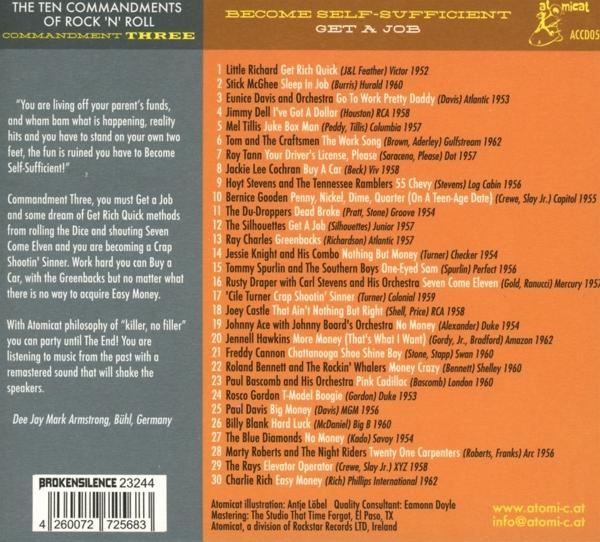 Albumcover mit Text. Alte Platte mit Titelliste. Text in Weiß auf grünem und braunem Hintergrund.