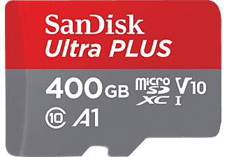 SANDISK Ultra PLUS, Micro-SDXC Speicherkarte, 400 GB, 130 MB/s