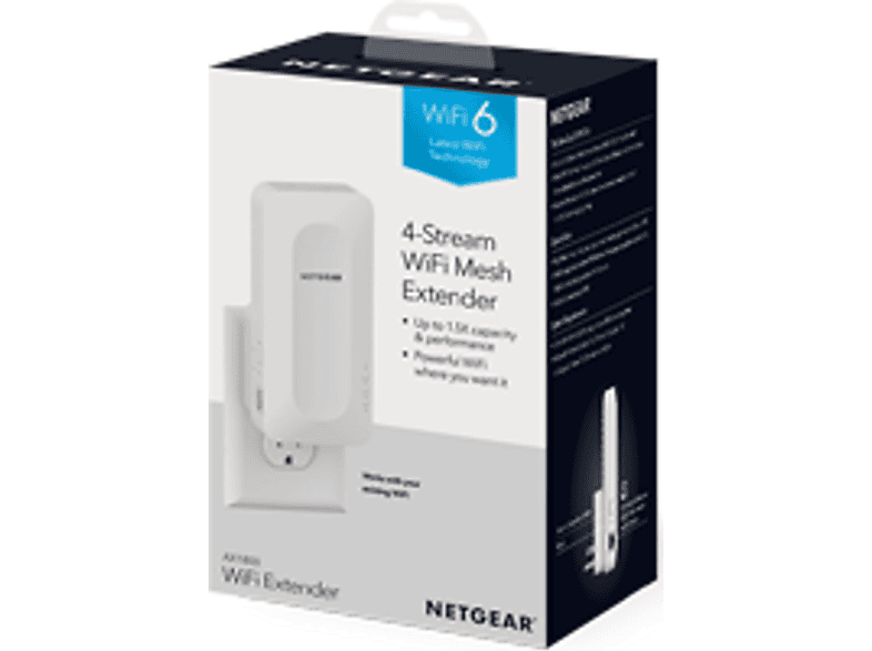 NETGEAR Mesh Extender AX1800, Weiß (EAX15-100PES); WLAN Repeater — Foto 4 von 4