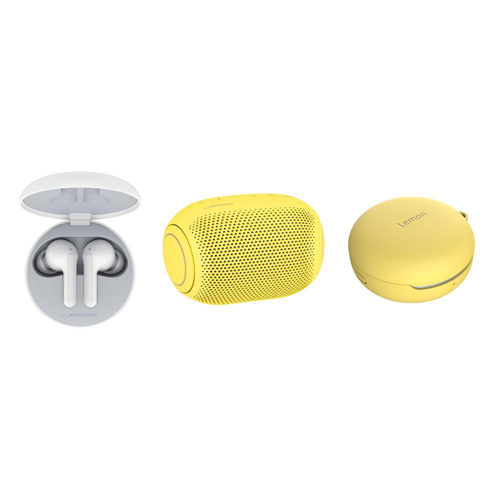LG HBS-FN4.APL2S, In-ear Weiß/Sour Kopfhörer Bluetooth Lemon