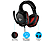 LOGITECH G332 - Cuffie da gioco, Nero/Rosso