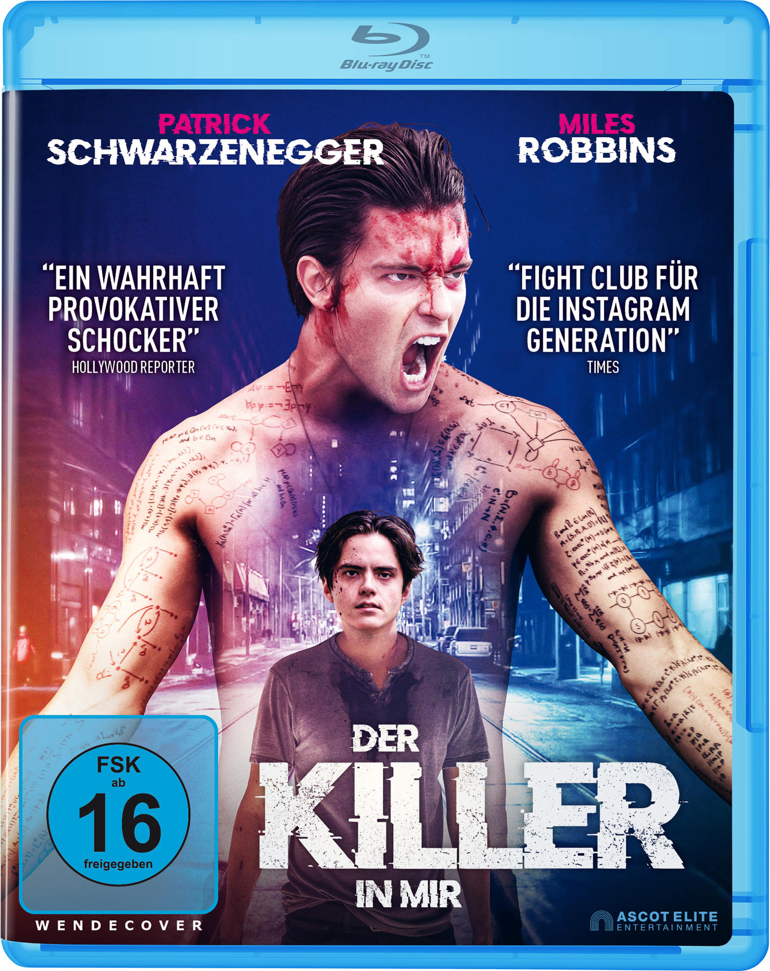 Blu-ray-Cover mit zwei Männern, einer schreit. Text und eine Bewertung sind sichtbar.