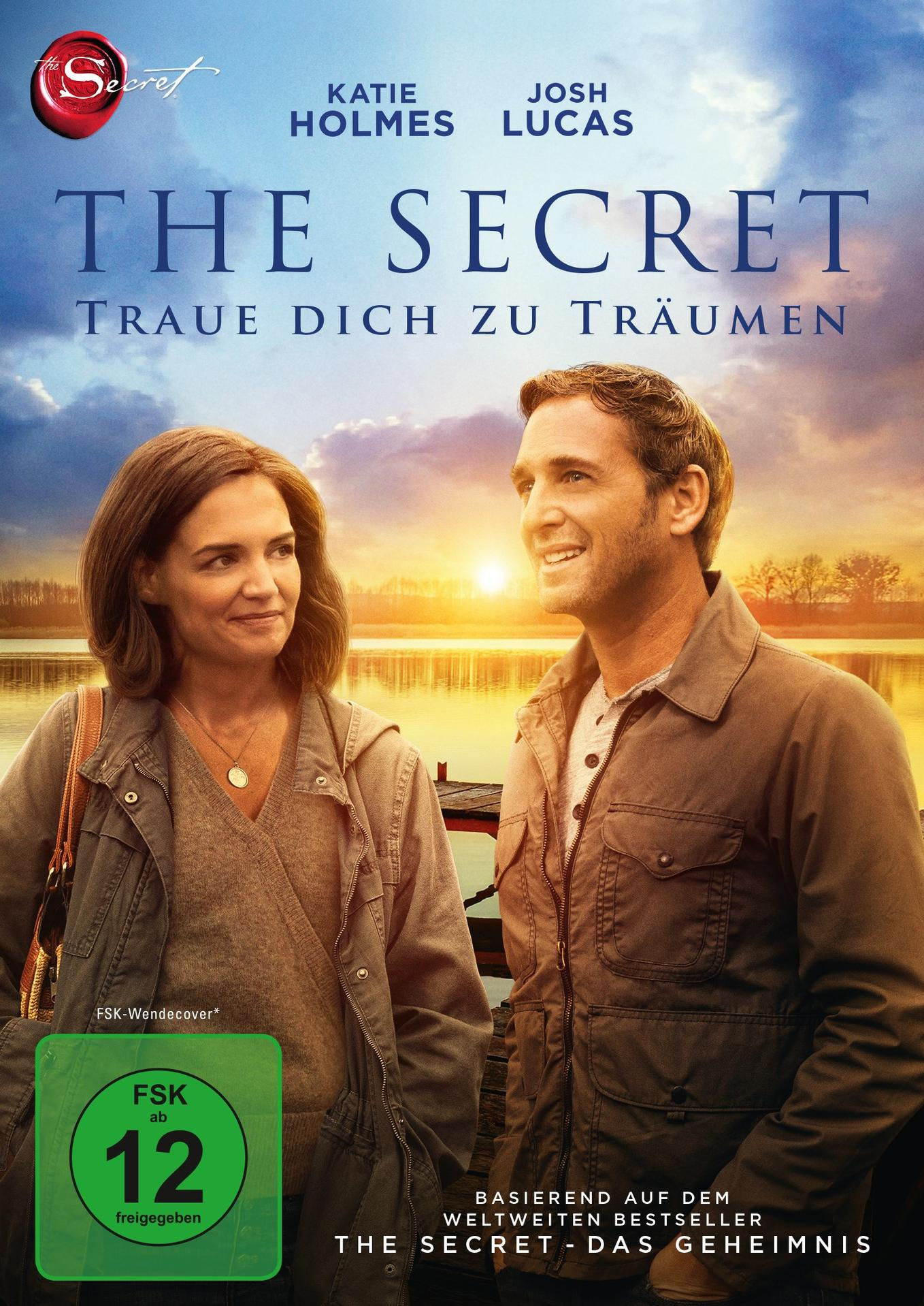 DVD-Cover für 'The Secret' mit zwei Personen an einem Seeufer, mit Titel und Schauspielernamen.