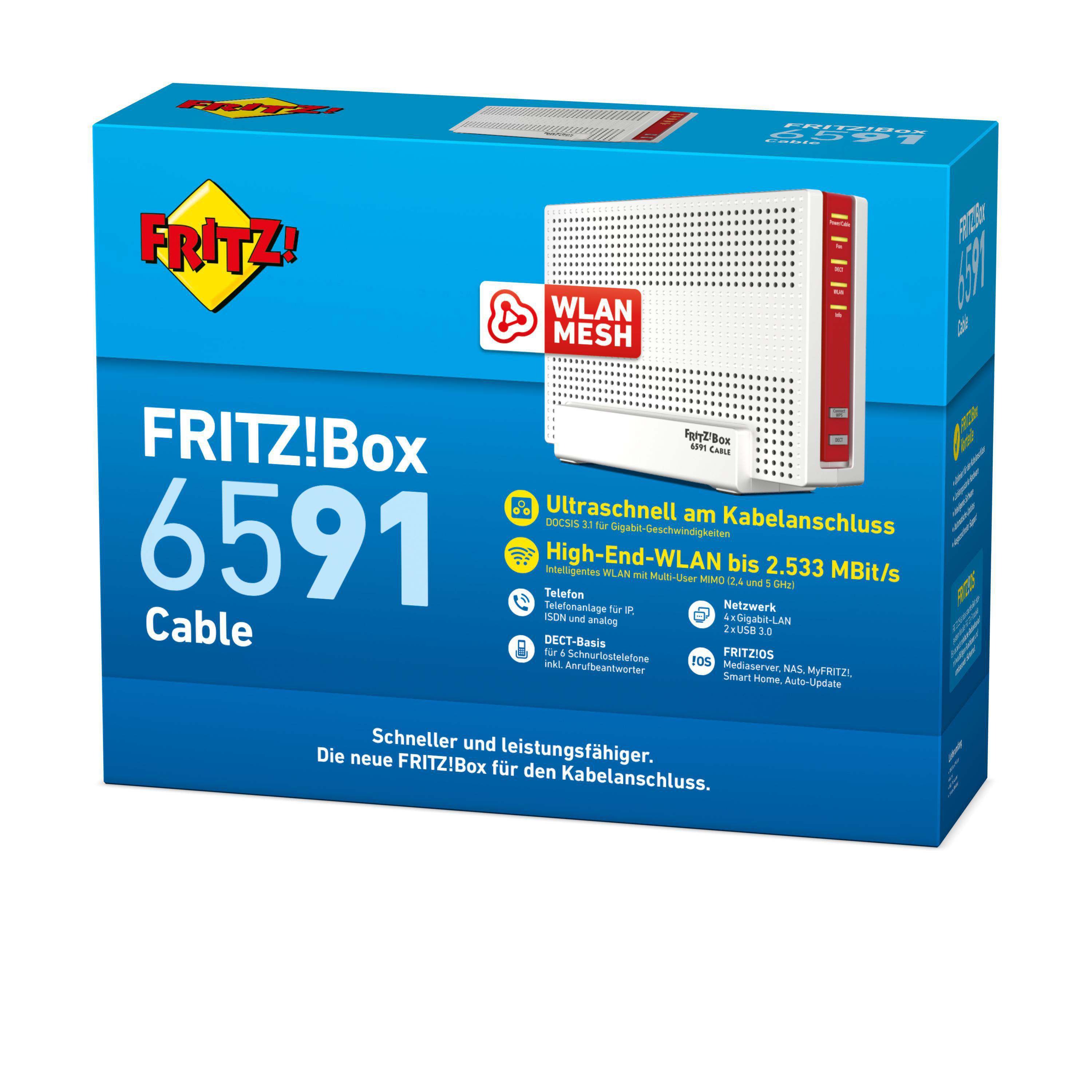 AVM FRITZ!Box 6591 Cable Kabelmodem 2533 Mbit/s