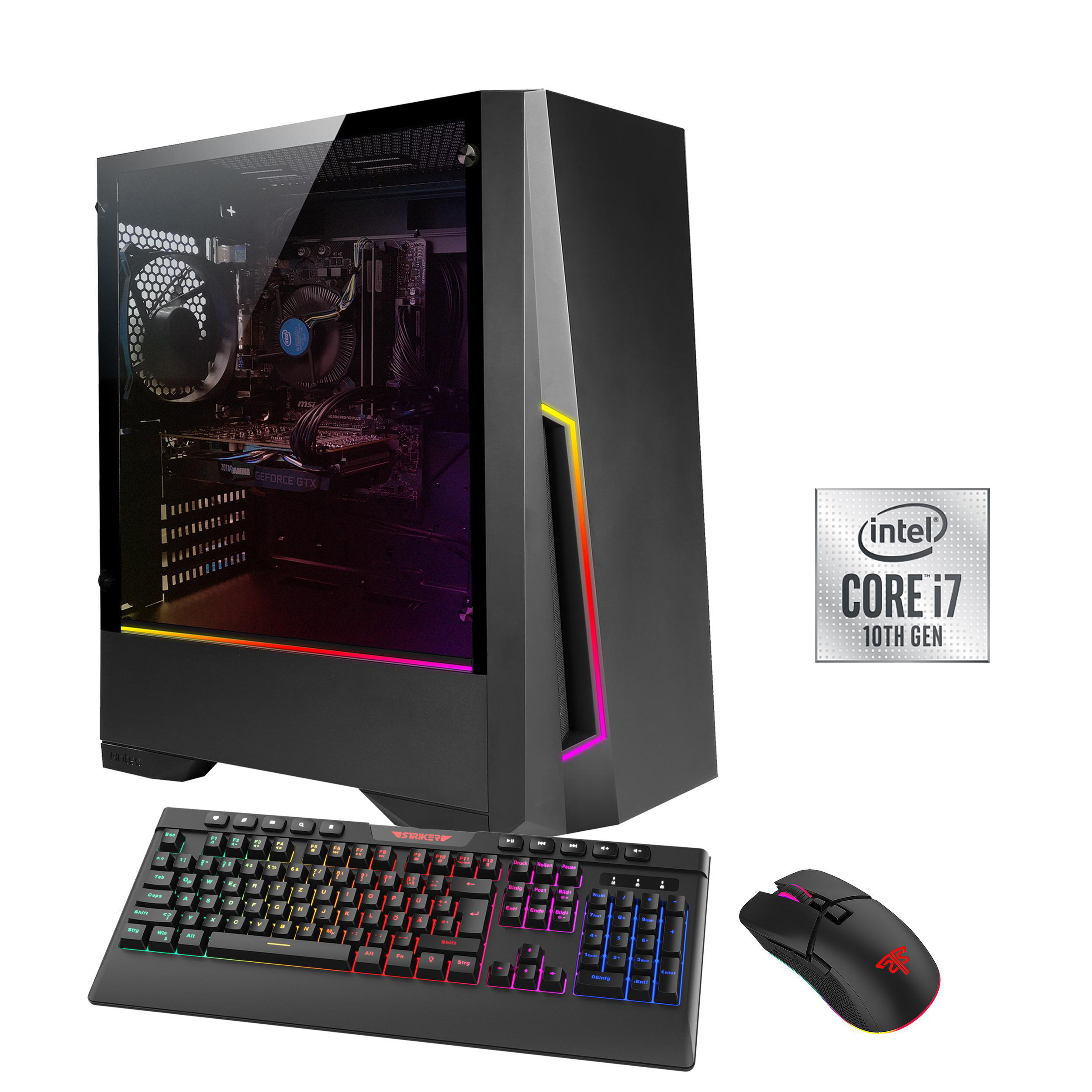 Windows GB Gaming GeForce GB 10 HYRICAN Intel® Ti RTX™ 960 3060 (64 PC Pandora Bit), i7-10700F NVIDIA, RAM, mit 16 6614, Prozessor, SSD,