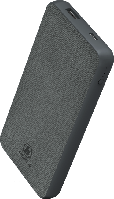 HAMA Powerbank Fabric 10 10000 mAh Grey Fabric (187257)