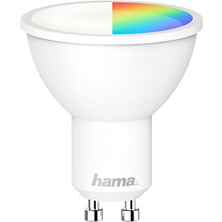 HAMA Wi-Fi Ledlamp wit en gekleurd licht GU10 (176582)