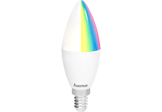 HAMA Wi-Fi Ledlamp wit en gekleurd licht E14 (176583)
