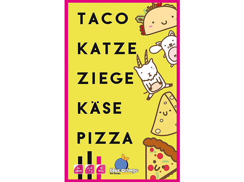 ORANGE Ziege Katze Mehrfarbig BLUE Gesellschaftsspiel Käse Pizza Taco