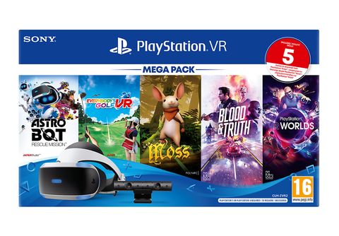 Pack Sony VR Gafas Realidad Virtual + PS4 Camera V2 + VR Worlds PS4 + Astro  Bot VR