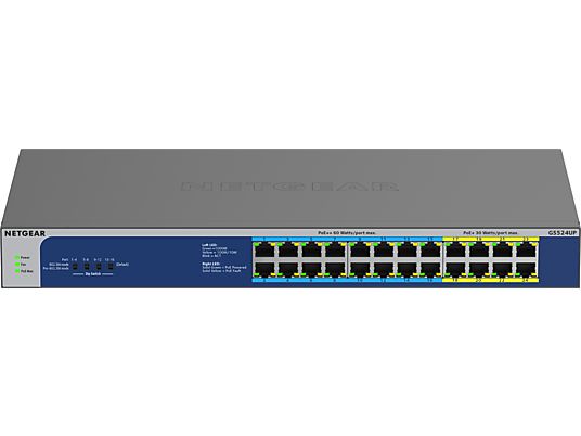 NETGEAR GS524UP - Switch (Grau/Blau)