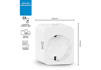 Enchufe inteligente - Wiz Smart Plug, Wifi y Bluetooth, convierte lámparas en inteligentes, Blanco