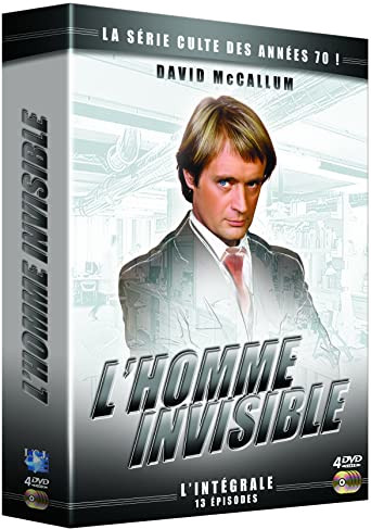DVD-boxset van 'L'Homme Invisible' met mannenbeeld. Tekst: 'L'Homme Invisible'.