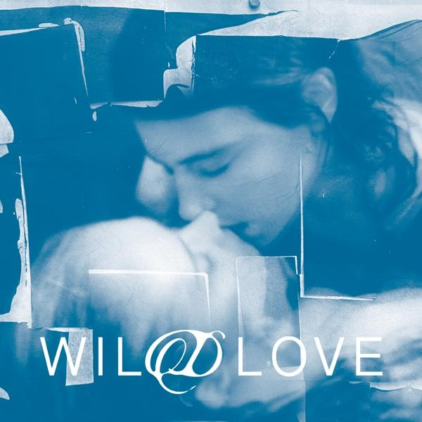 Gros plan de deux personnes s'embrassant, avec le texte "WILD LOVE" superposé en blanc.