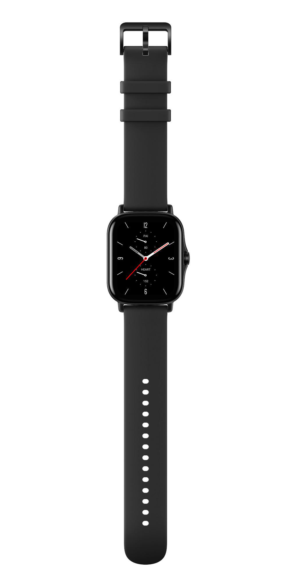 AMAZFIT A1969 GTS 2 Smartwatch Aluminium + Kunststoff Silikon, 70 mm + 100 mm, Midnight Black