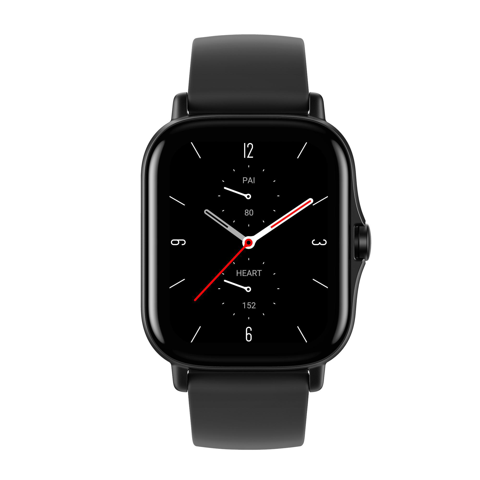 AMAZFIT A1969 GTS 2 Smartwatch Aluminium + Kunststoff Silikon, 70 mm + 100 mm, Midnight Black