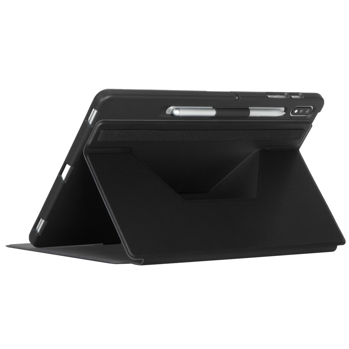 TARGUS THZ877GL, Bookcover, Samsung, Tab S7+, Schwarz