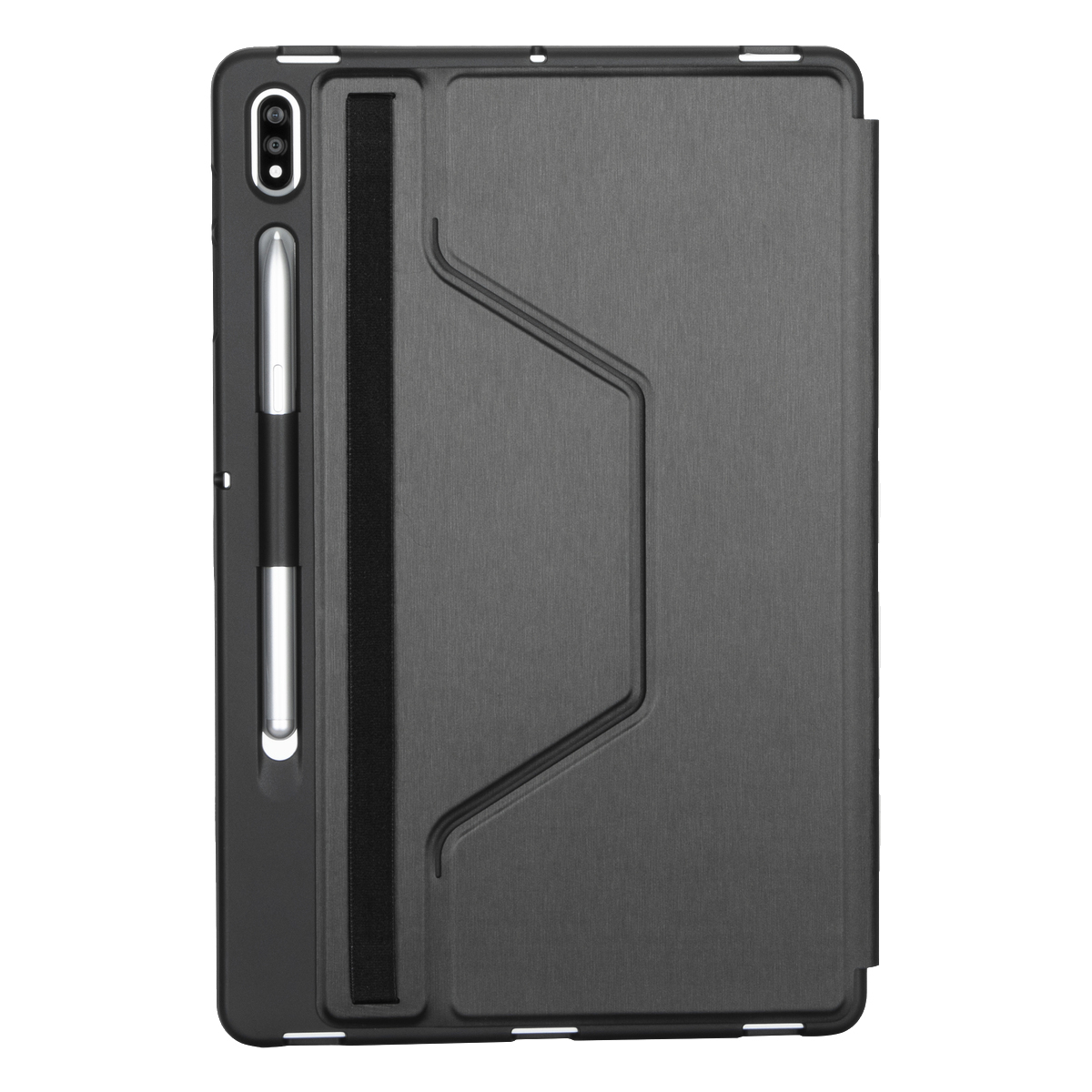 TARGUS THZ877GL, Bookcover, Samsung, Tab S7+, Schwarz