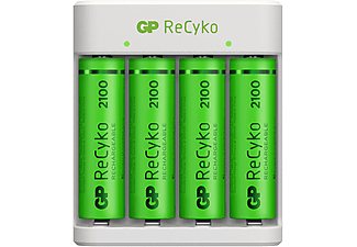 Ciro Literaire kunsten Diverse GP E411 Oplader met 4x ReCyko AA-batterijen 2100 mAh Wit kopen? | MediaMarkt