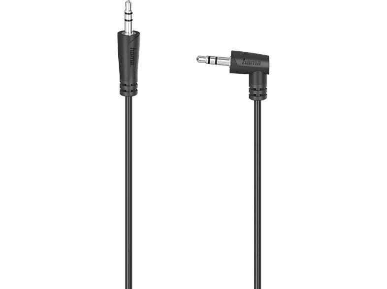 HAMA 200722 CABLE AUX3 M/M 0.5M - Audio-Kabel (Schwarz)