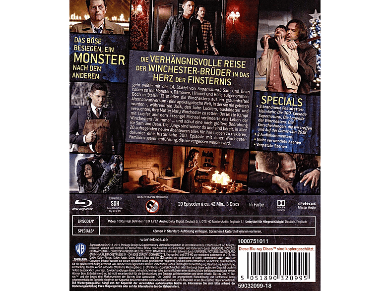 Thumbnail - Supernatural - Staffel 14 Blu-ray