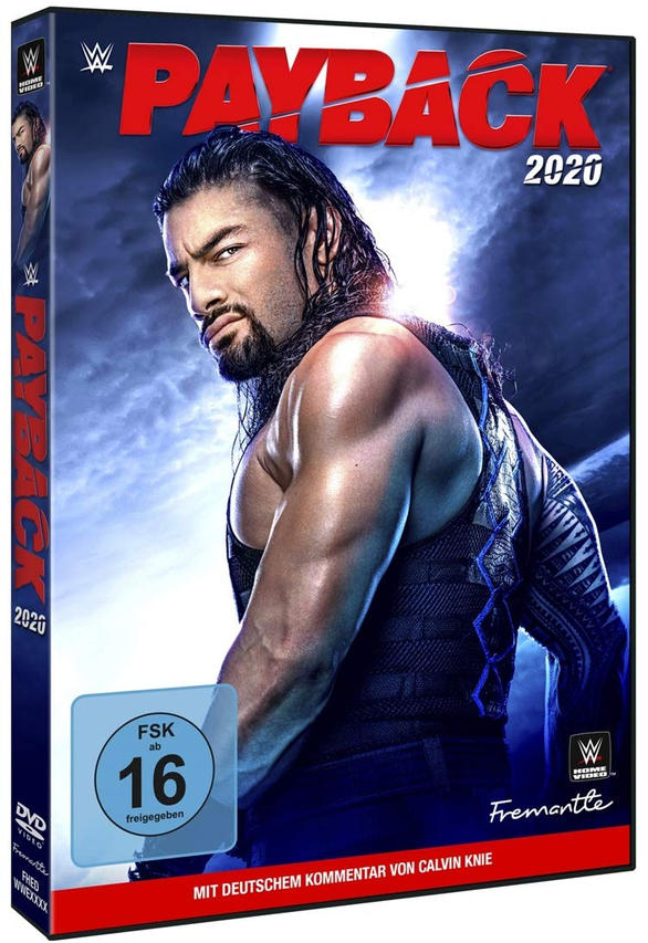 DVD-Hülle des WWE-Payback-Events mit Roman Reigns.