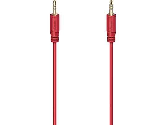 HAMA 200727 FLEXI-SLIM CABLE AUX3 M/M 0.75M - Câble audio (Rouge)
