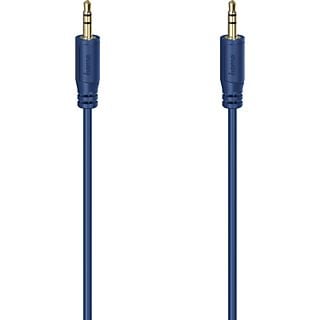 HAMA 200726 FLEXI-SLIM CABLE AUX3 M/M 0.75M - Câble audio (Bleu)