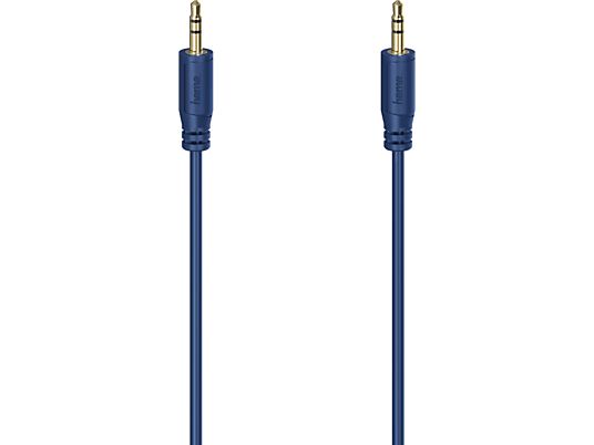 HAMA 200726 FLEXI-SLIM CABLE AUX3 M/M 0.75M - Câble audio (Bleu)