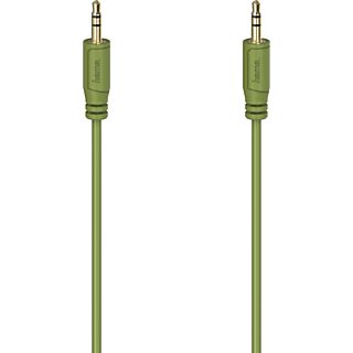 HAMA FLEXI-SLIM CABLE AUX3 M/M 0.75M - Cavo audio (Verde)