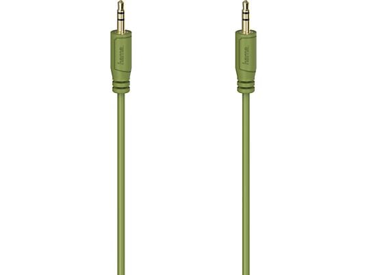 HAMA FLEXI-SLIM CABLE AUX3 M/M 0.75M - Cavo audio (Verde)