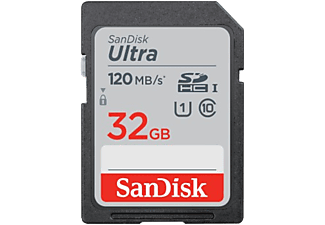 SANDISK 186496 SDHC Ultra Kártya 32GB, 120MB/S, CL10, UHS-I