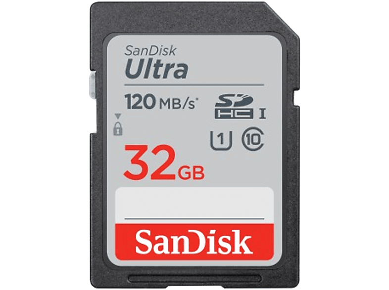 SANDISK 186496 SDHC Ultra Kártya 32GB, 120MB/S, CL10, UHS-I