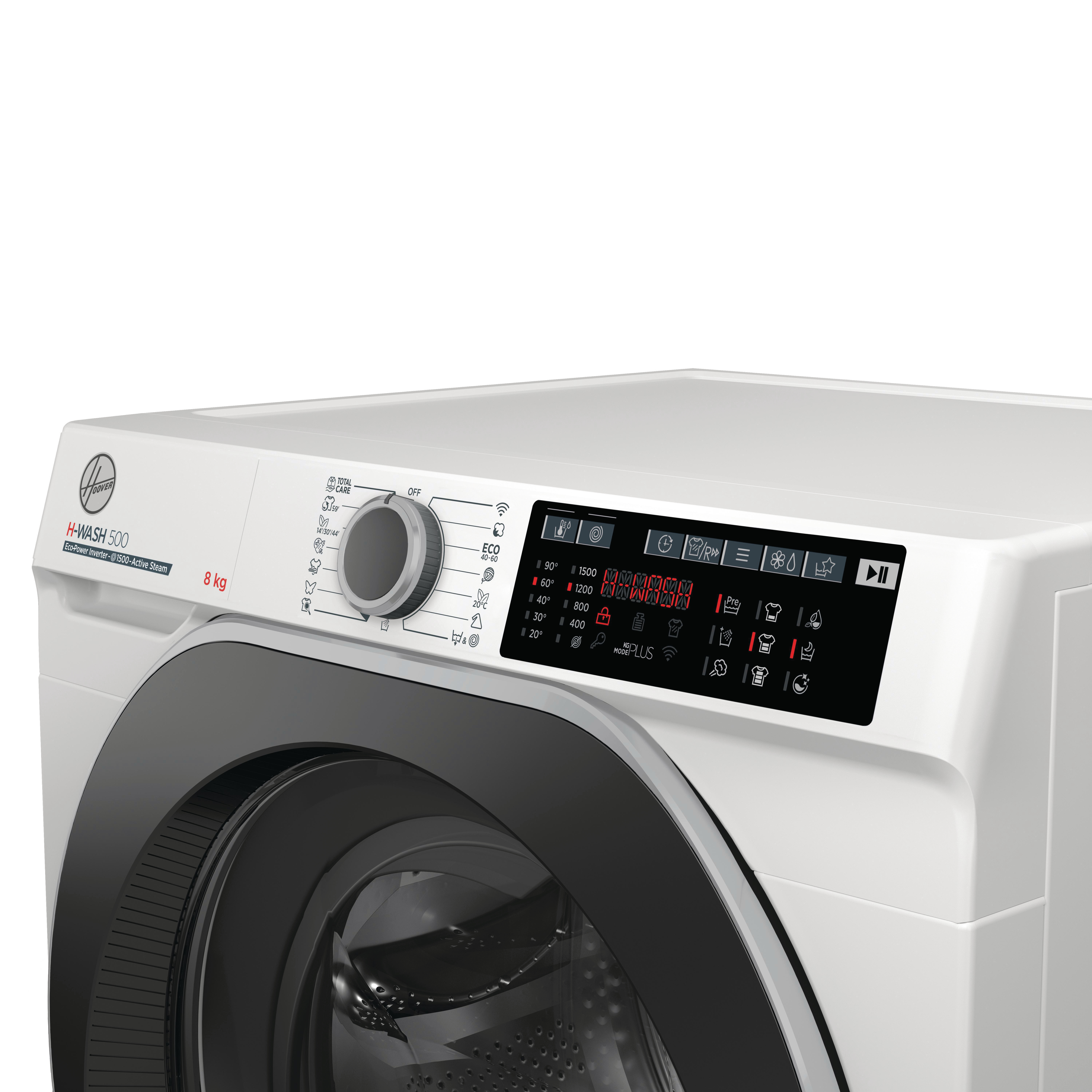 HOOVER HWQ58AMBS/1-S H-WASH 500 Waschmaschine (8 kg, 1451 U/Min., A, k.A.)