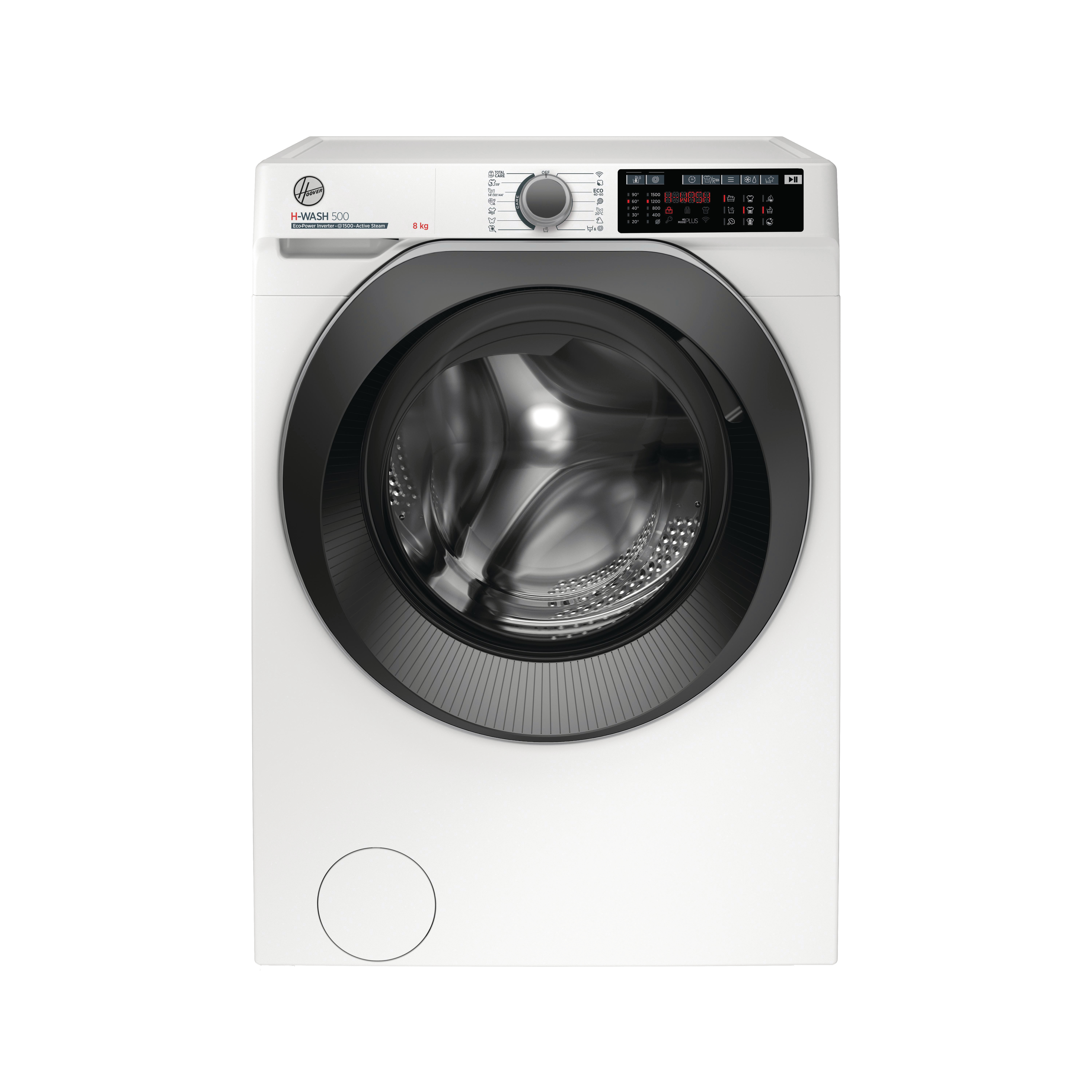 HOOVER HWQ58AMBS/1-S H-WASH 500 Waschmaschine (8 kg, 1451 U/Min., A, k.A.)