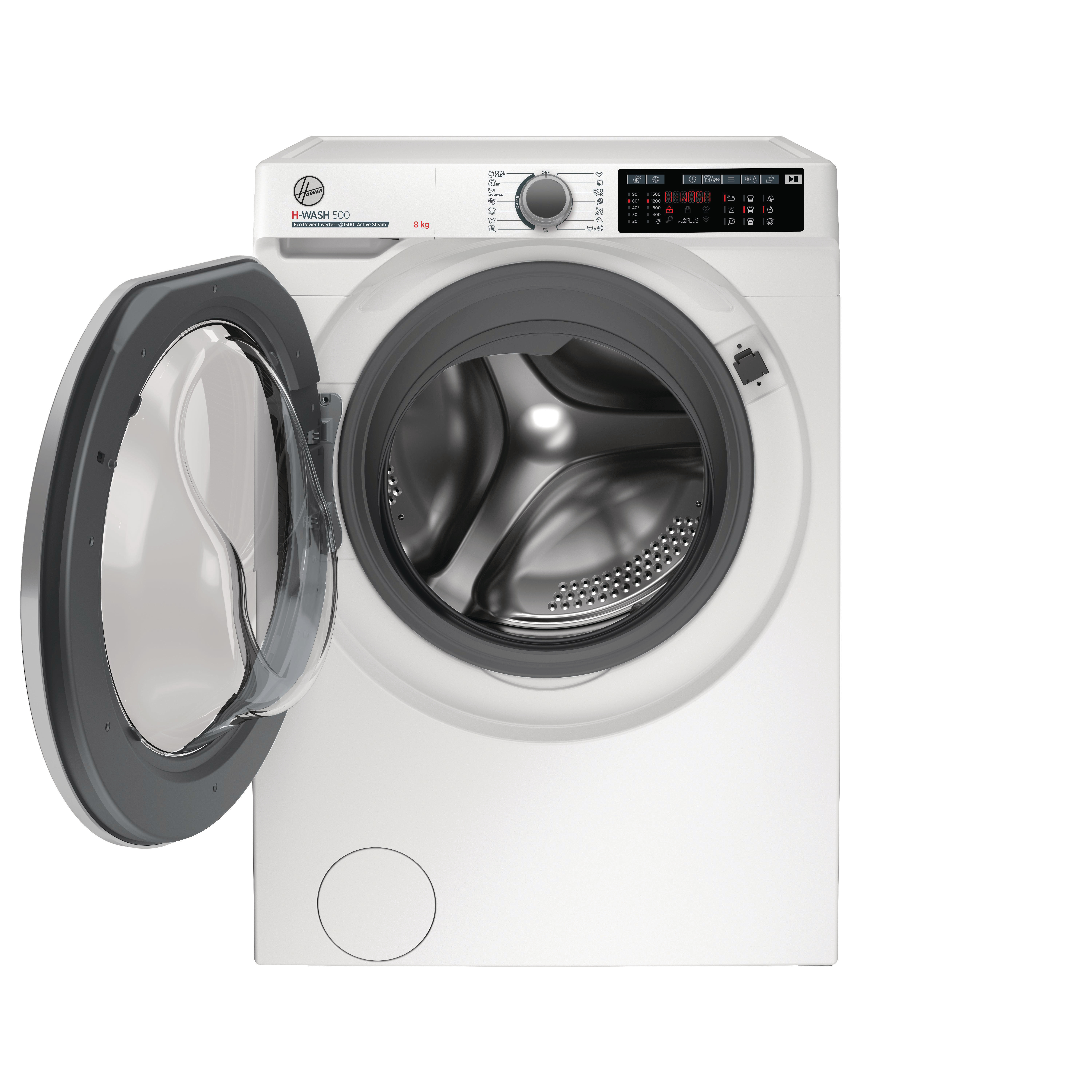 HOOVER HWQ58AMBS/1-S H-WASH 500 Waschmaschine (8 kg, 1451 U/Min., A, k.A.)
