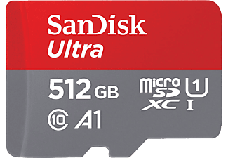 SANDISK Minneskort MicroSDXC Mobil Ultra 512GB 120MB/s UHS-I och Adapter