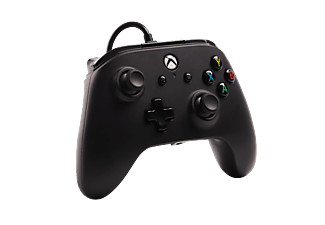 Mando - Power A Wired Controller, Para Xbox One, Xbox Series y Windows 10, Con cable, Negro