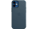 APPLE iPhone 12 mini MagSafe rögzítésű bőr tok, balti kék (mhk83zm/a)