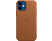 APPLE iPhone 12 mini MagSafe rögzítésű bőr tok, vörösesbarna (mhk93zm/a)