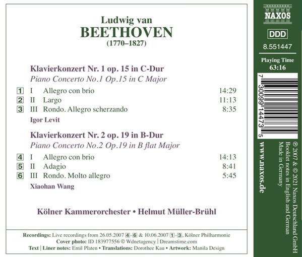 Ein CD-Cover mit Text über Beethovens Musik, einer Partitur und einer Liste von Liedern.