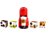 DE-LONGHI Piccolo XS Starter Kit Bundle - Macchina da caffè a capsule (Rosso)