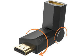 HAMA 205166 ADAPTER HDMI M/F ROTATION - Adattatore di accoppiamento HDMI (Nero)