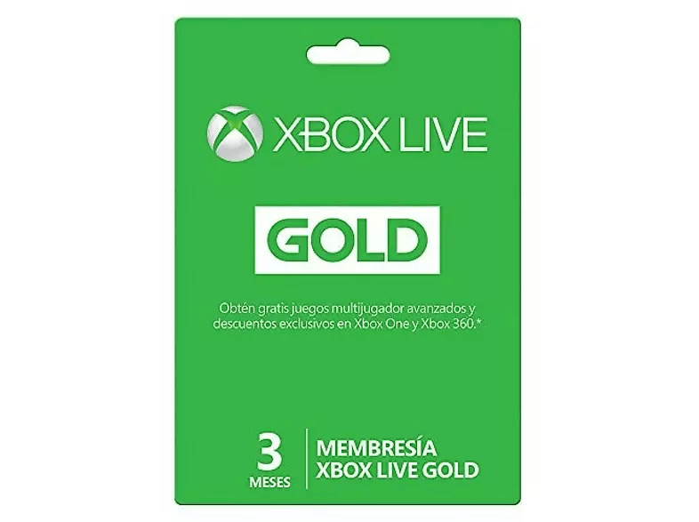 Tarjeta - Xbox Live Gold 3 Meses (Formato Físico)