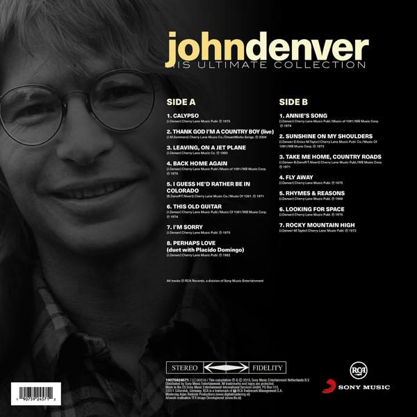 John Denver HIS ULTIMATE COLLECTION Country Vinyl