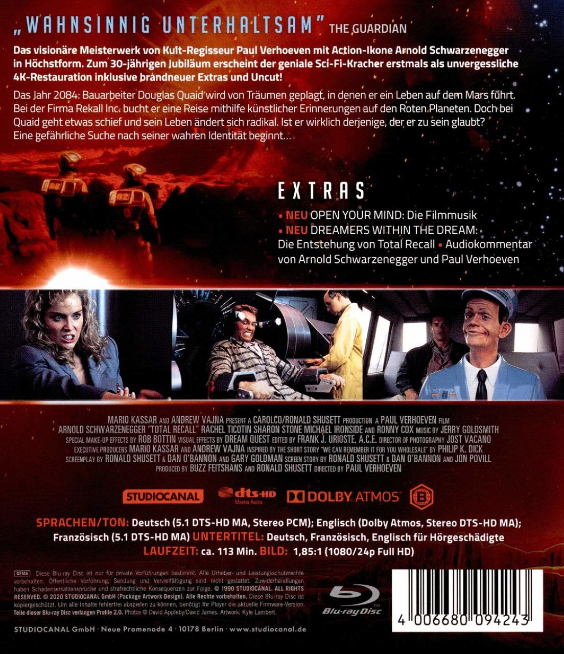 DVD-Cover eines Films mit Titel, Besetzung und Extras. Enthält Bilder von Filmszenen.